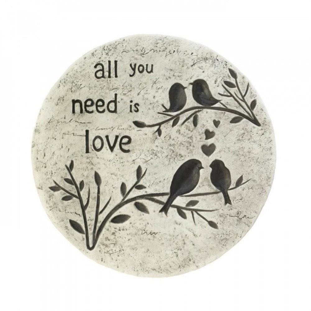 Set of 2 All You Need Is Love Stepping Stones - The House of Awareness
