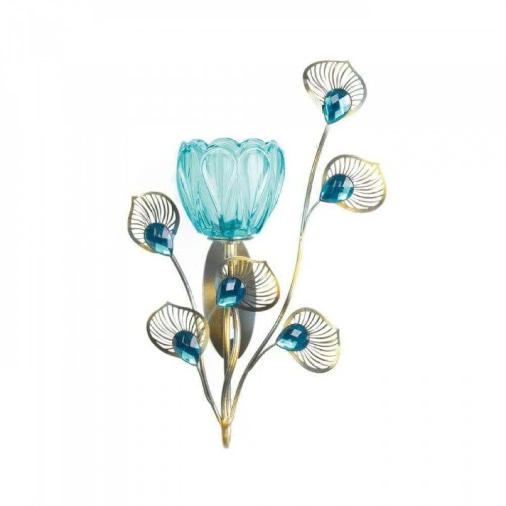 Peacock Blossom Single Sconce - The House of Awareness