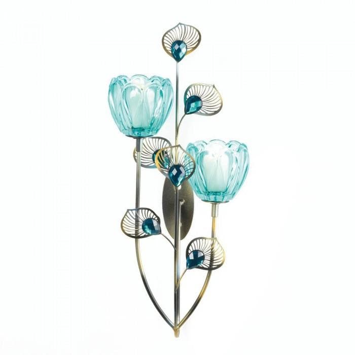 Peacock Blossom Duo Cup Sconce - The House of Awareness