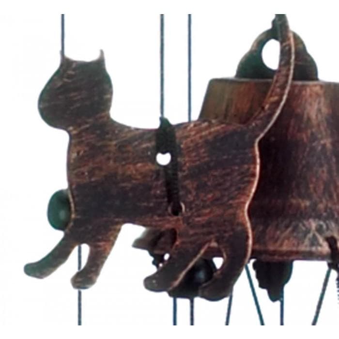 Cat Silhouettes Wind Chimes- The House of Awareness