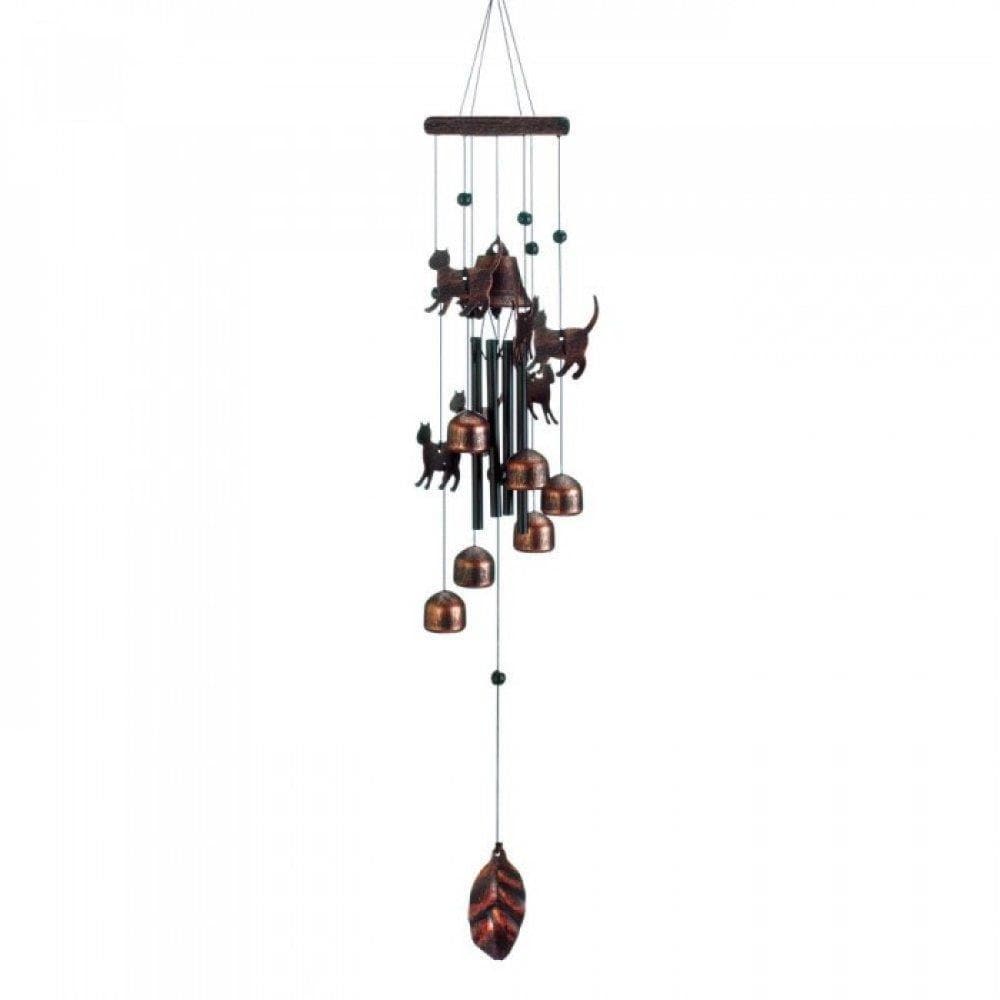Cat Silhouettes Wind Chimes