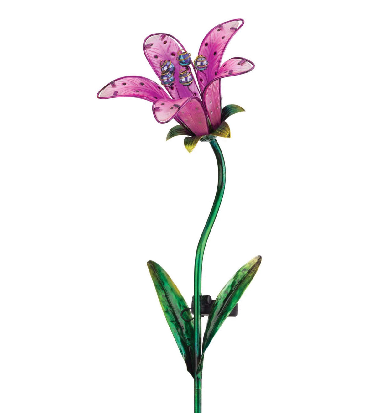 Pink Solar Tiger Lily Stake