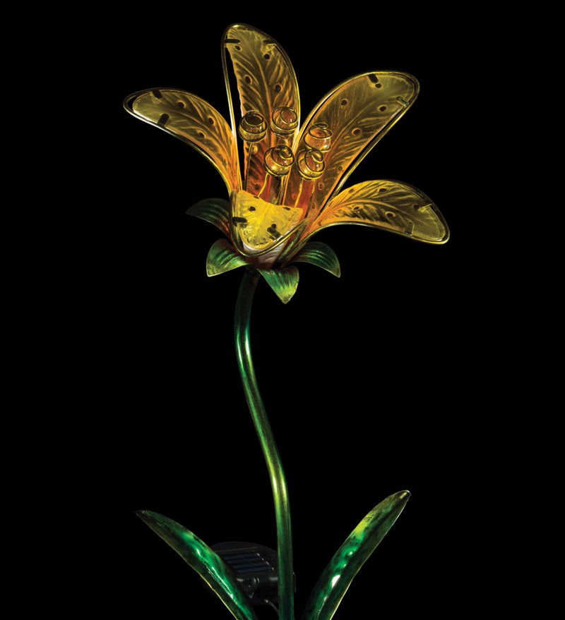 Yellow Solar Tiger Lily Stake-The House of Awareness