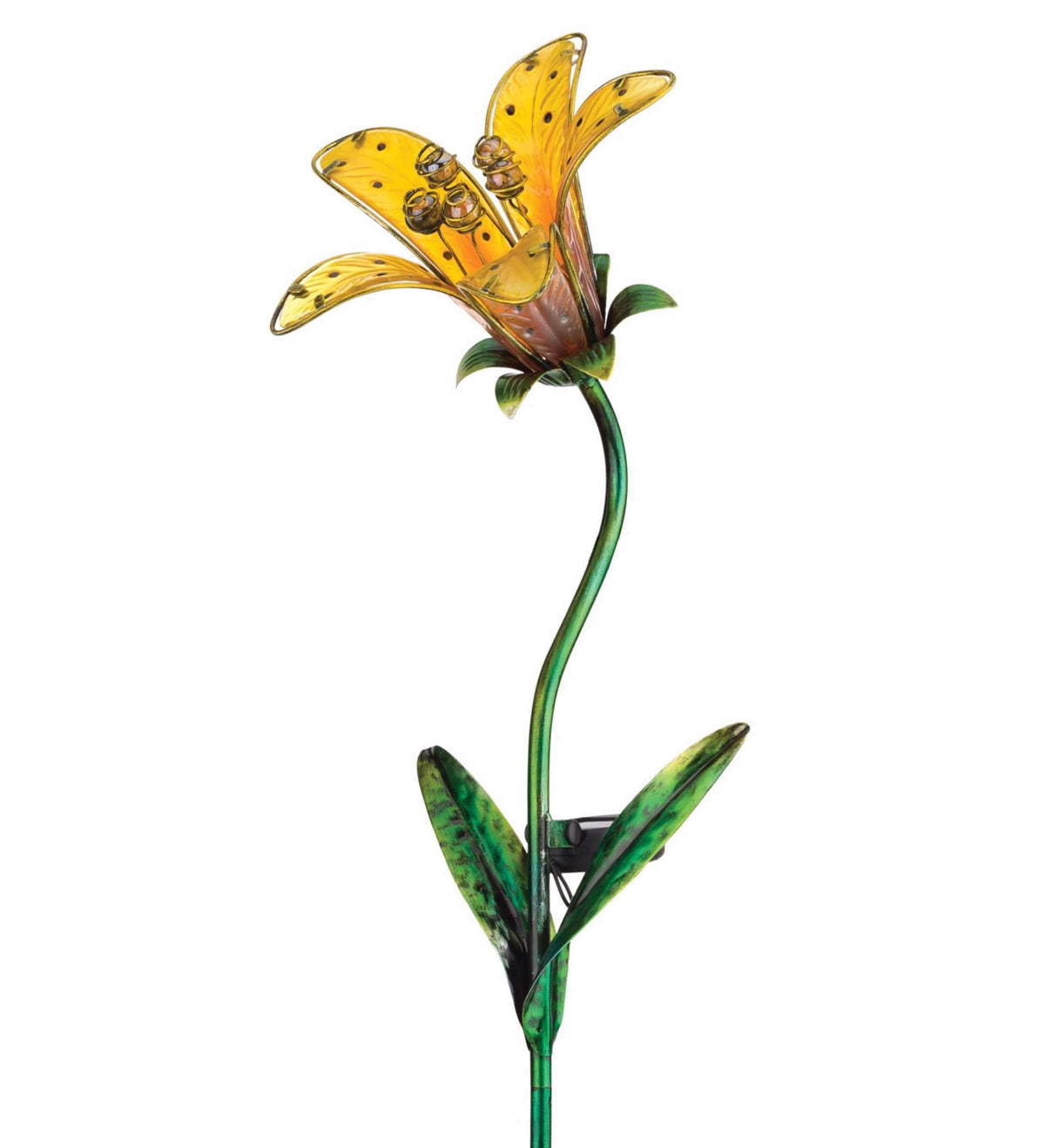 Yellow Solar Tiger Lily Stake-The House of Awareness