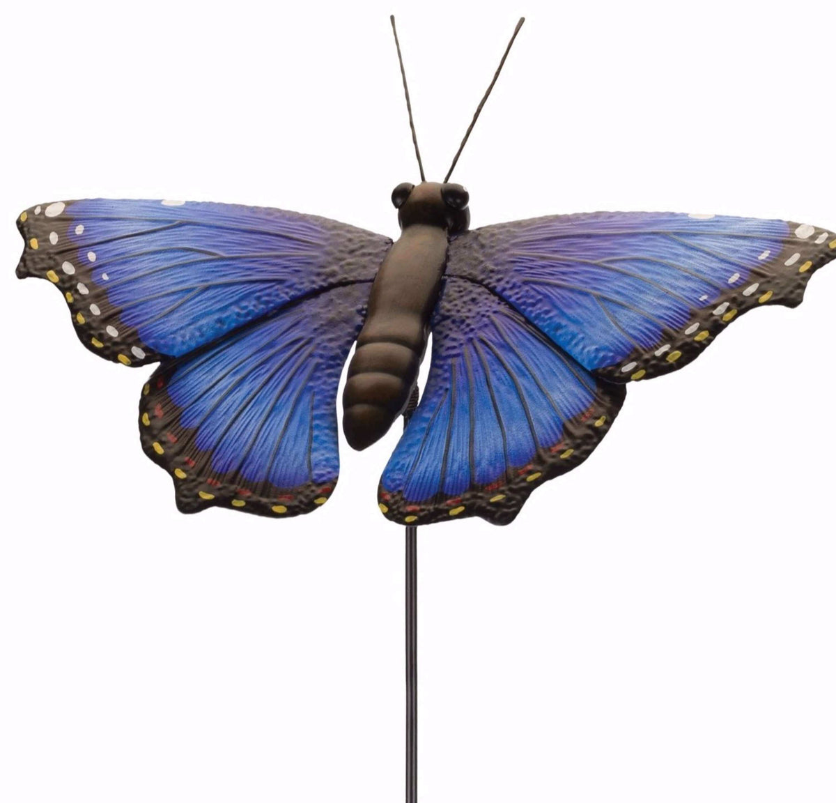  Blue Morpho Butterfly Garden Stake - The House of Awareness