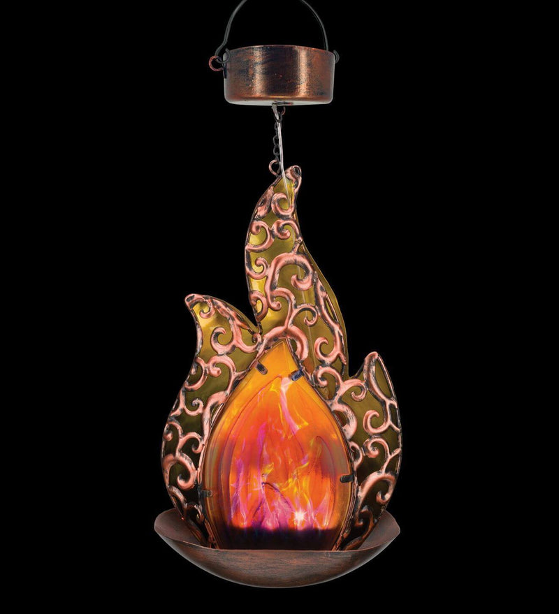 Amber Blaze Solar Hanging Lantern -The House of Awareness