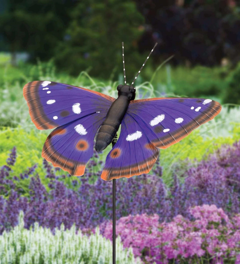 Purple Emperor 46 Inch Butterfly Garden Stake- The House of Awareness
