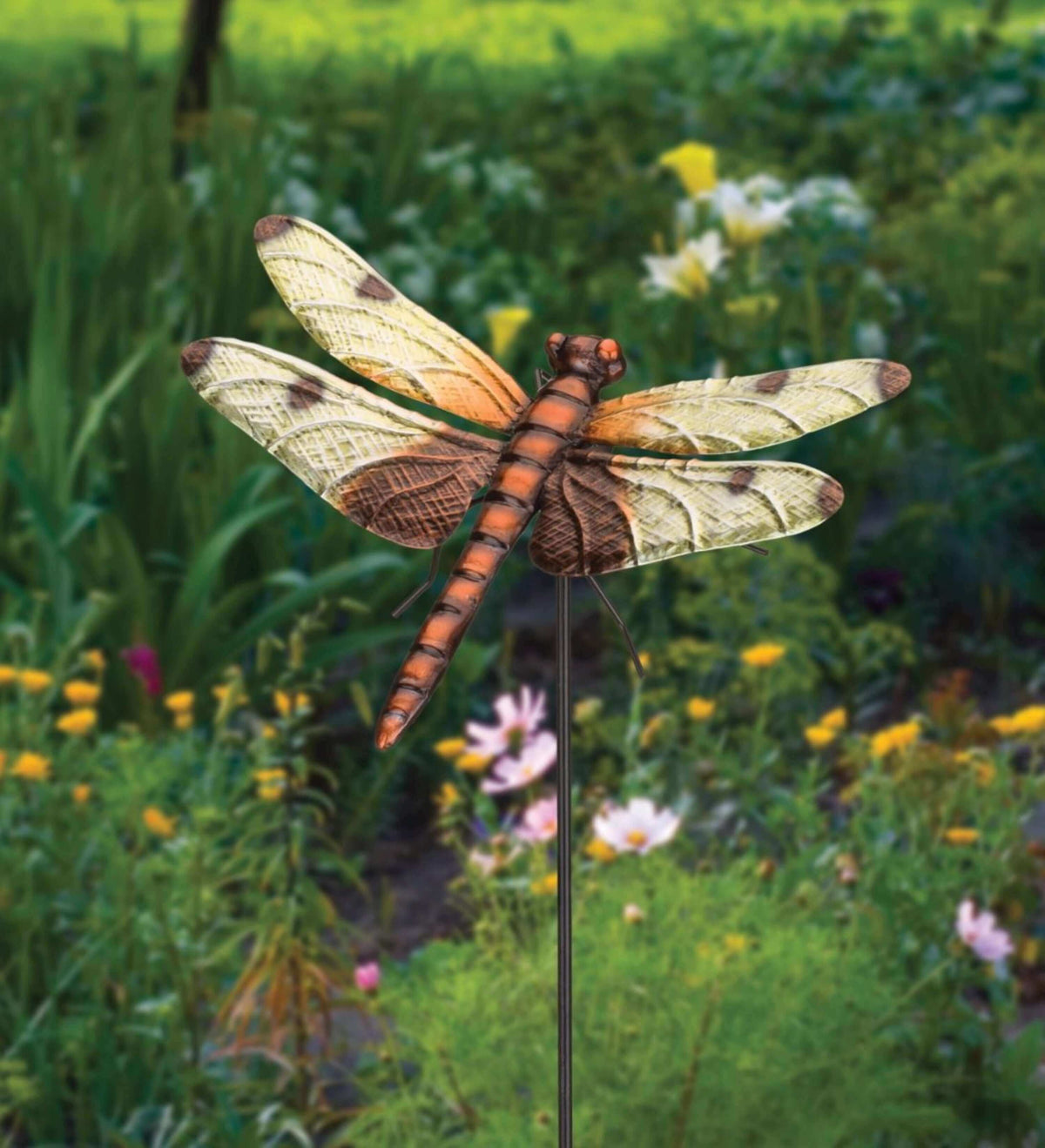 Calico Dragonfly 46 Inch Wall Decor or Stake- The House of Awareness