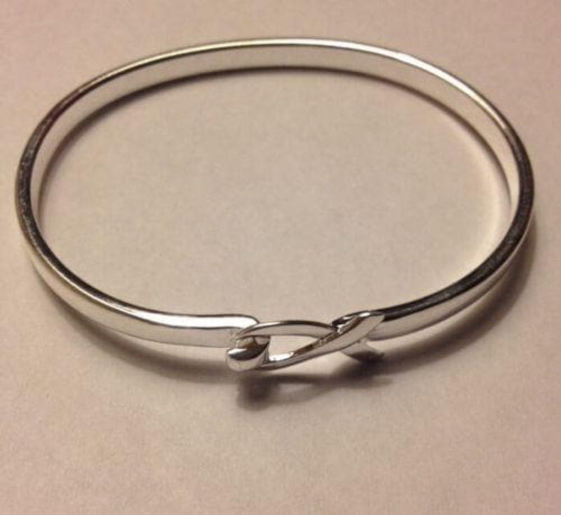 Elegant Silver Ribbon Bracelet for Awareness of all Causes with a Gift Box - The House of Awareness