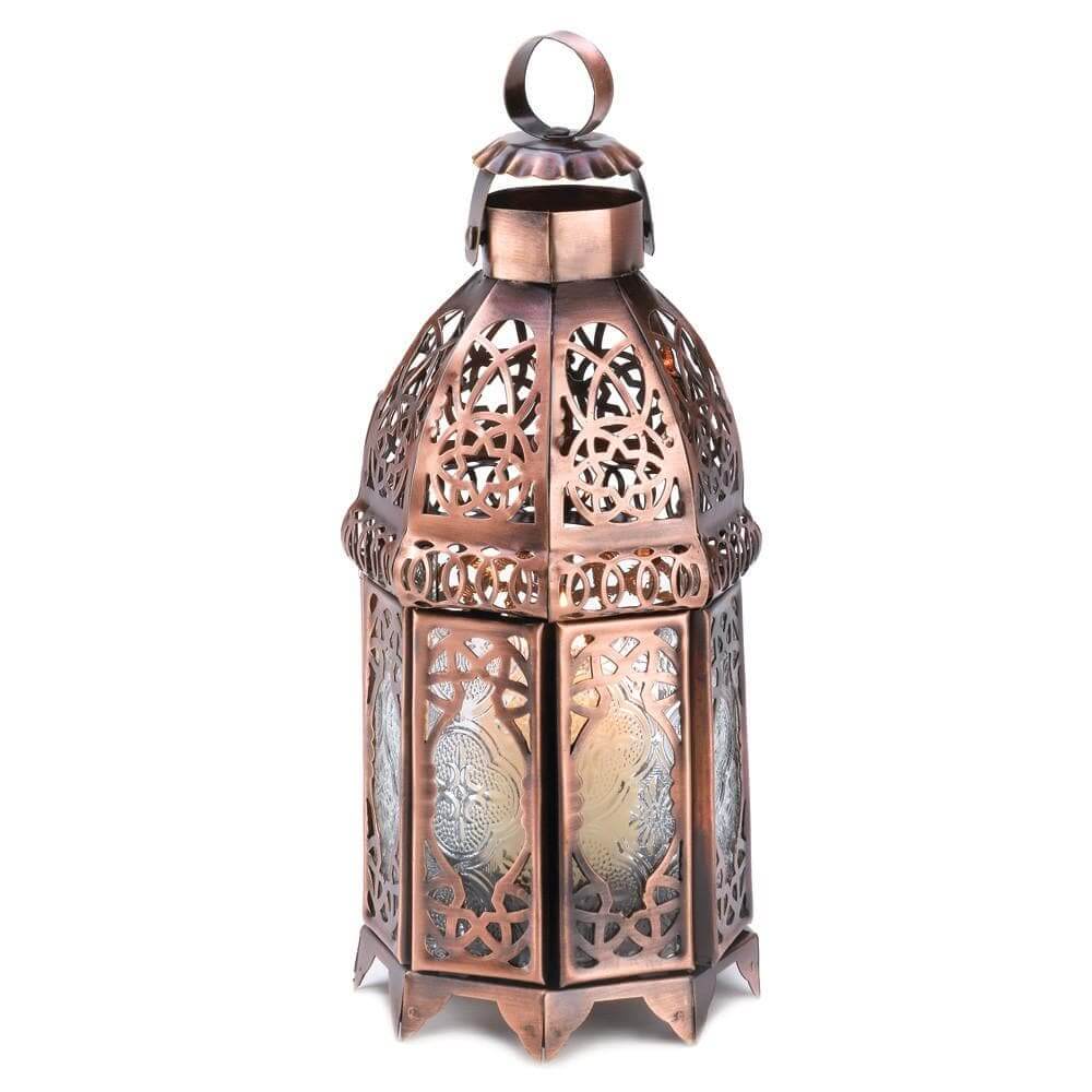 Copper Moroccan Candle Lamp - The House of Awareness