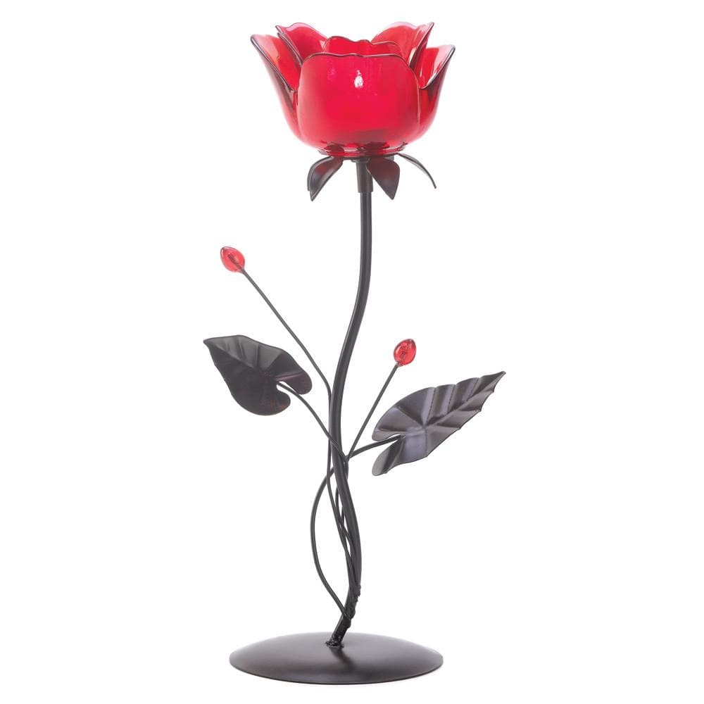 Red Rose Candle Holder- The House of Awareness