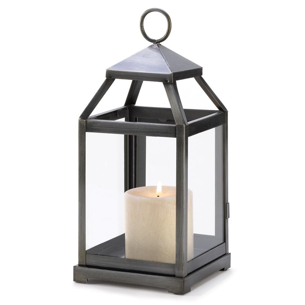 Rustic Silver Candle Lantern - The House of Awareness