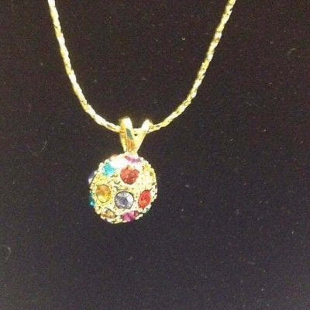 Multi Colored Rhinestone Crystal Necklace - The House of Awareness