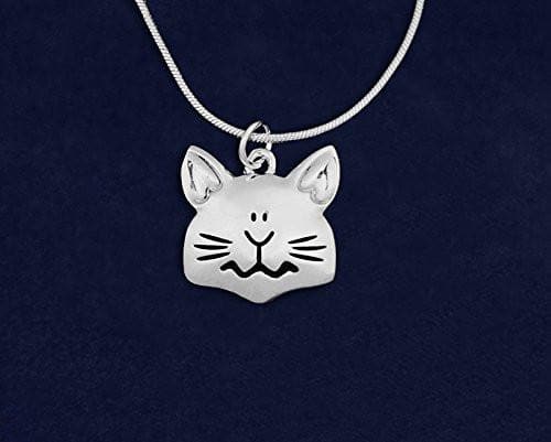 Cat Face Shaped Charm Necklace - The House of Awareness