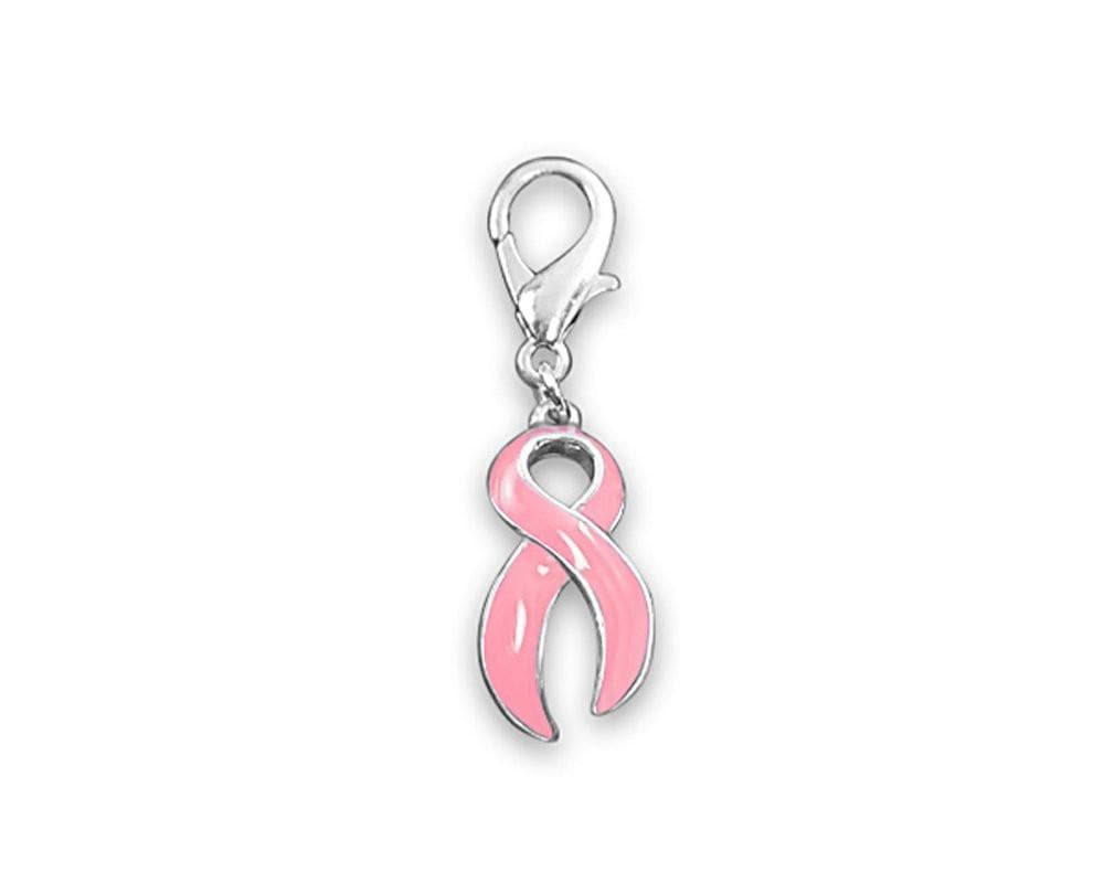 Breast Cancer Awareness Large Pink Ribbon Hanging Charm - The House of Awareness