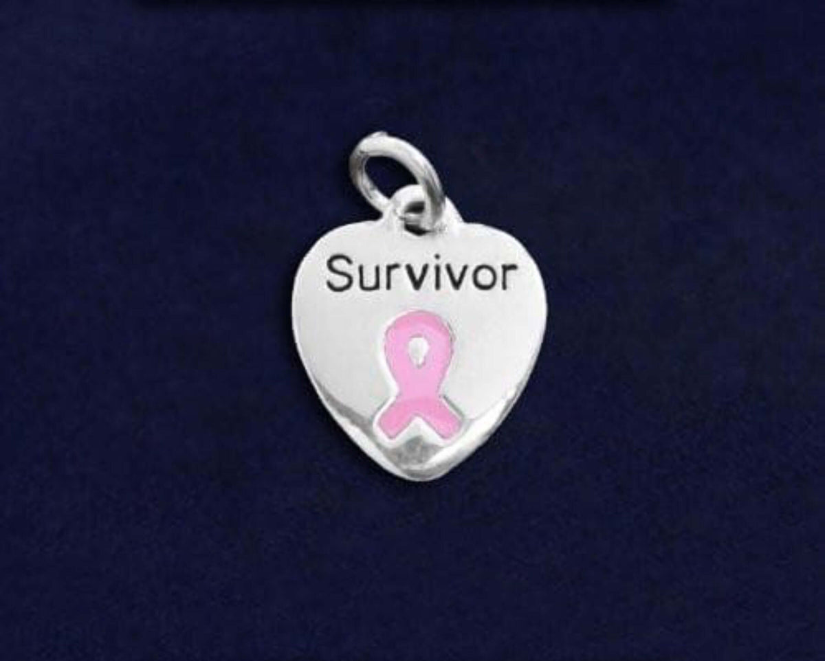 Pink Ribbon Charm- Survivor Charm for Cancer - The House of Awareness