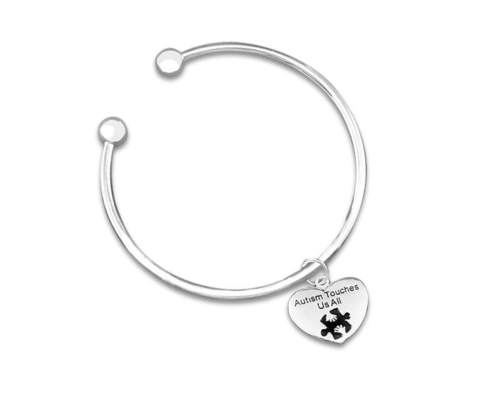 Autism Touches Us All Bangle Bracelet - The House of Awareness