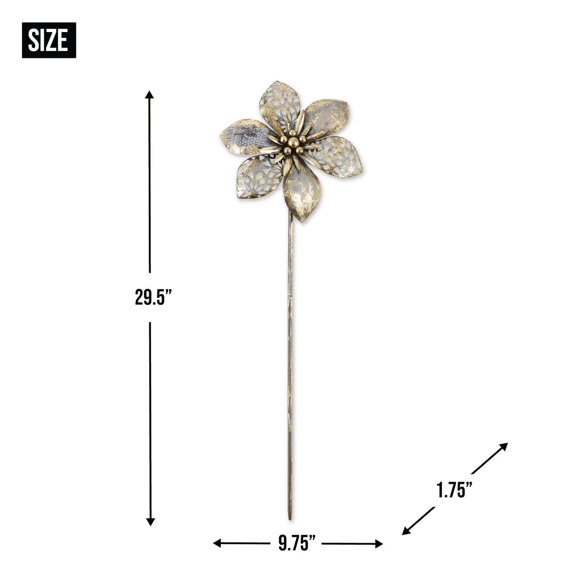 Small, Medium, and Large Flower Garden Stakes