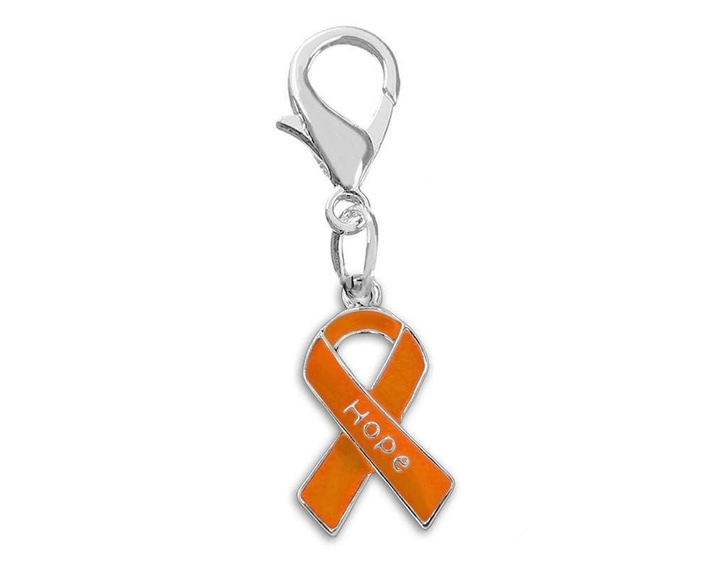 Orange Ribbon Hope Hanging Charm for Cancer - The House of Awareness
