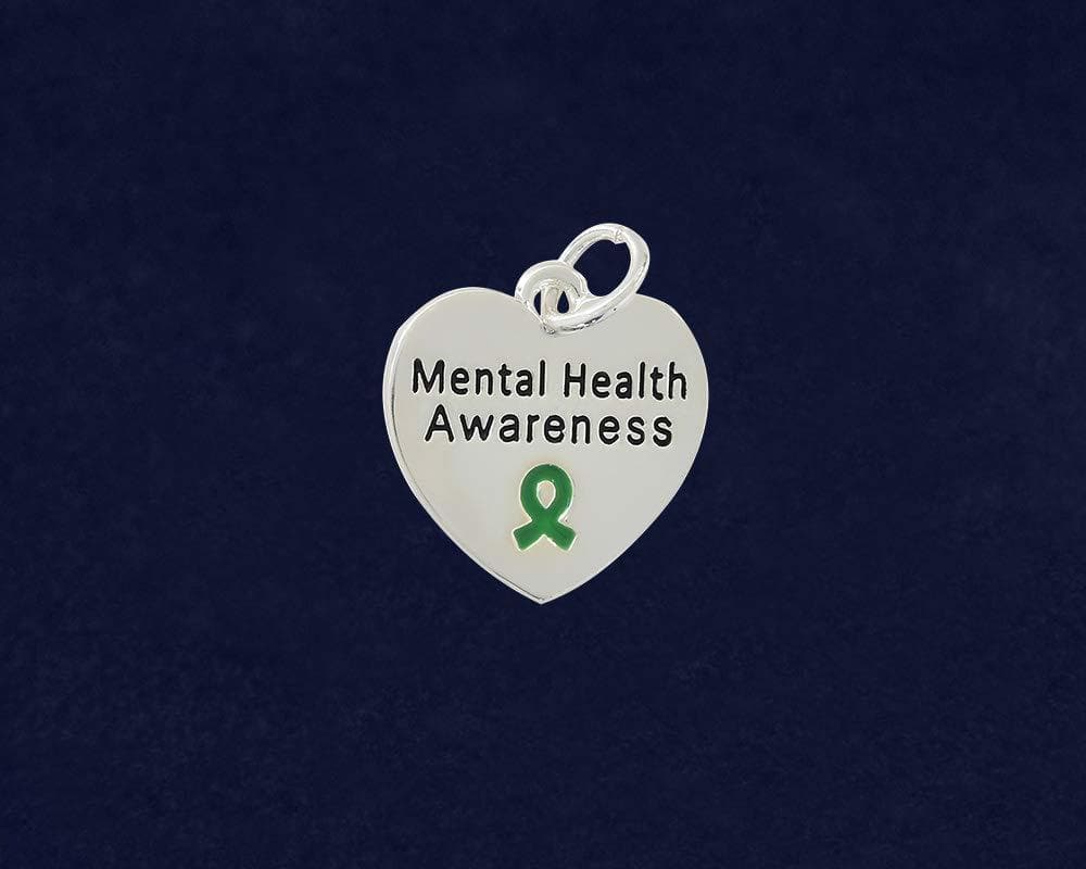 Mental Health Awareness Heart Earrings - The House of Awareness