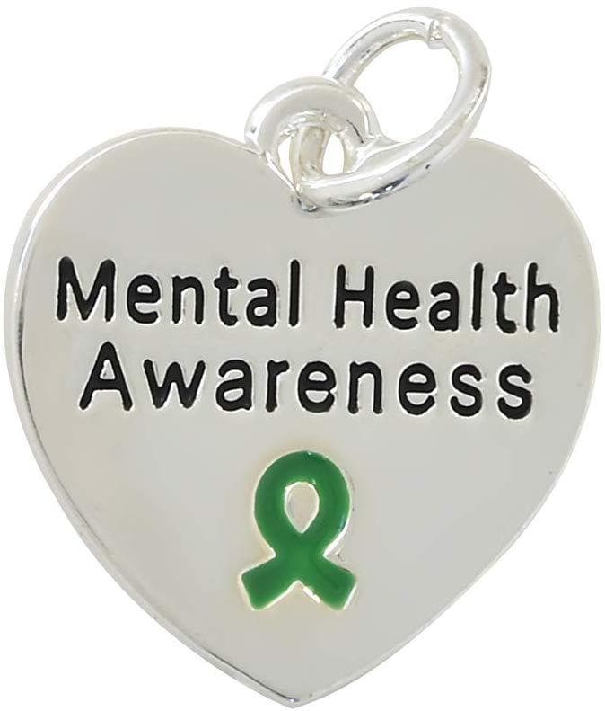 Mental Health Awareness Heart Key Chain - The House of Awareness