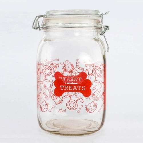 Glass Pet Treat Canister - The House of Awareness