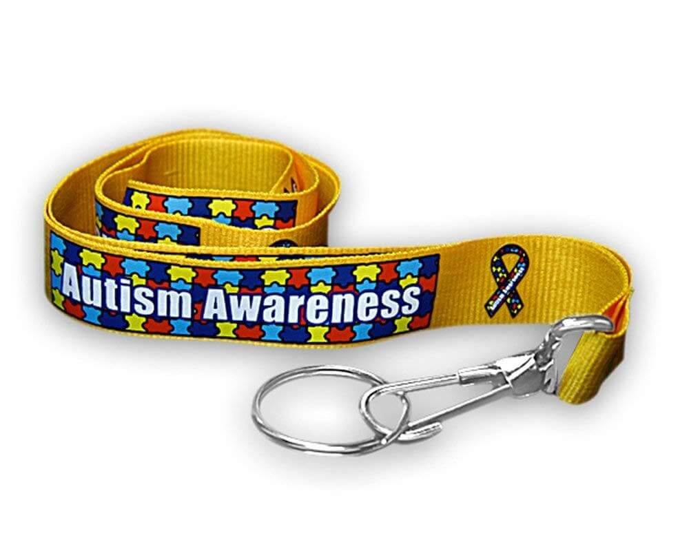 Autism Awareness Ribbon Lanyard - The House of Awareness
