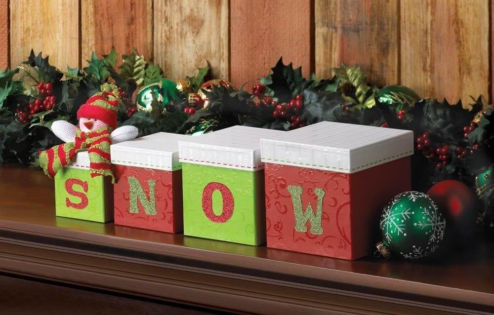 Snowman Snow Gift Boxes Set - The House of Awareness