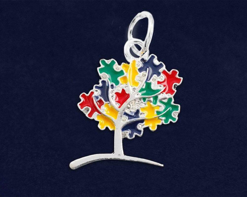 Autism Awareness Puzzle Tree Charm - The House of Awareness