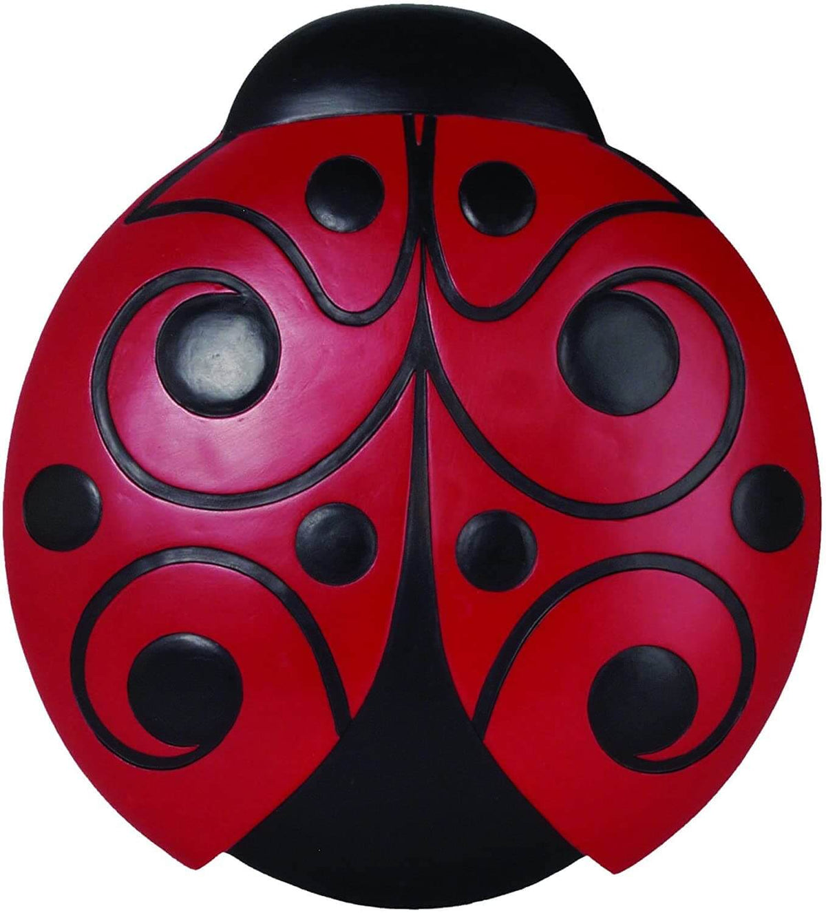 Red and Black Ladybug Decorative Garden Stone- The House of Awareness