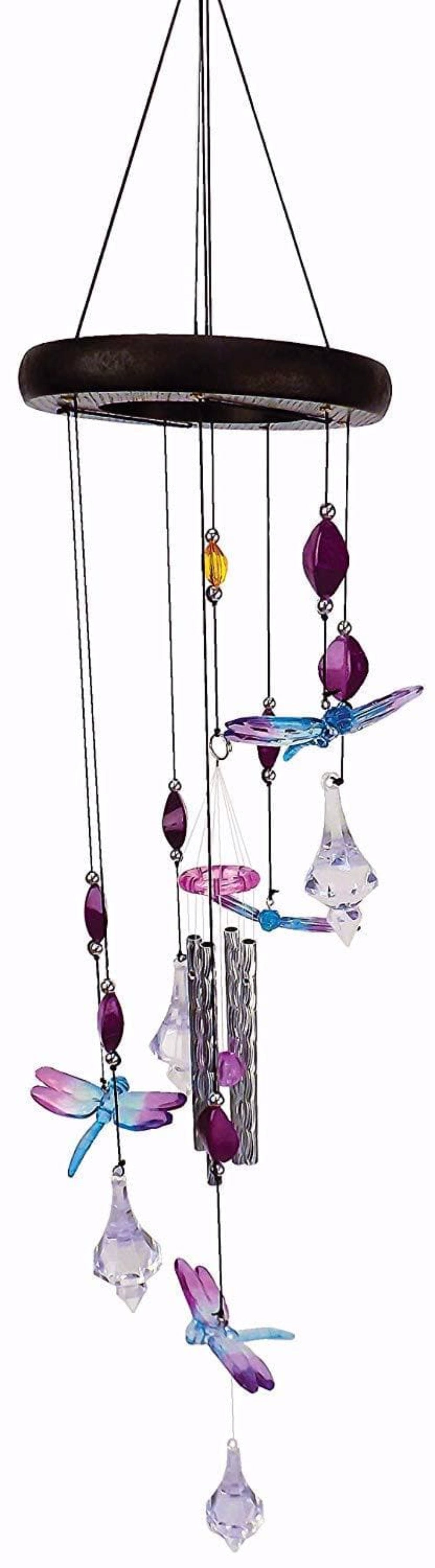 Colorful Dragonfly Cascading Wind Chime- The House of Awareness