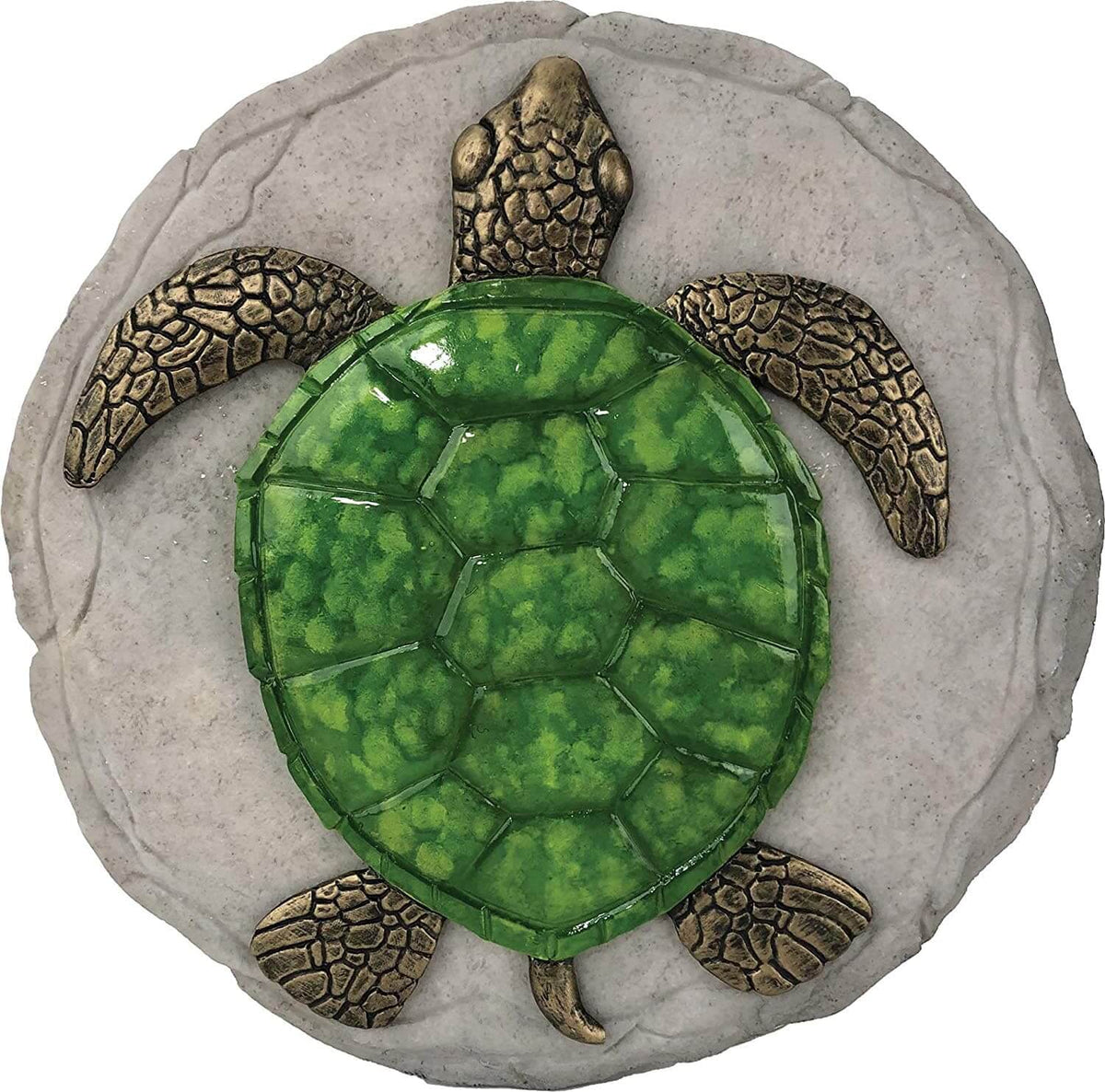 Green Turtle Decorative Garden Stone- The House of Awareness