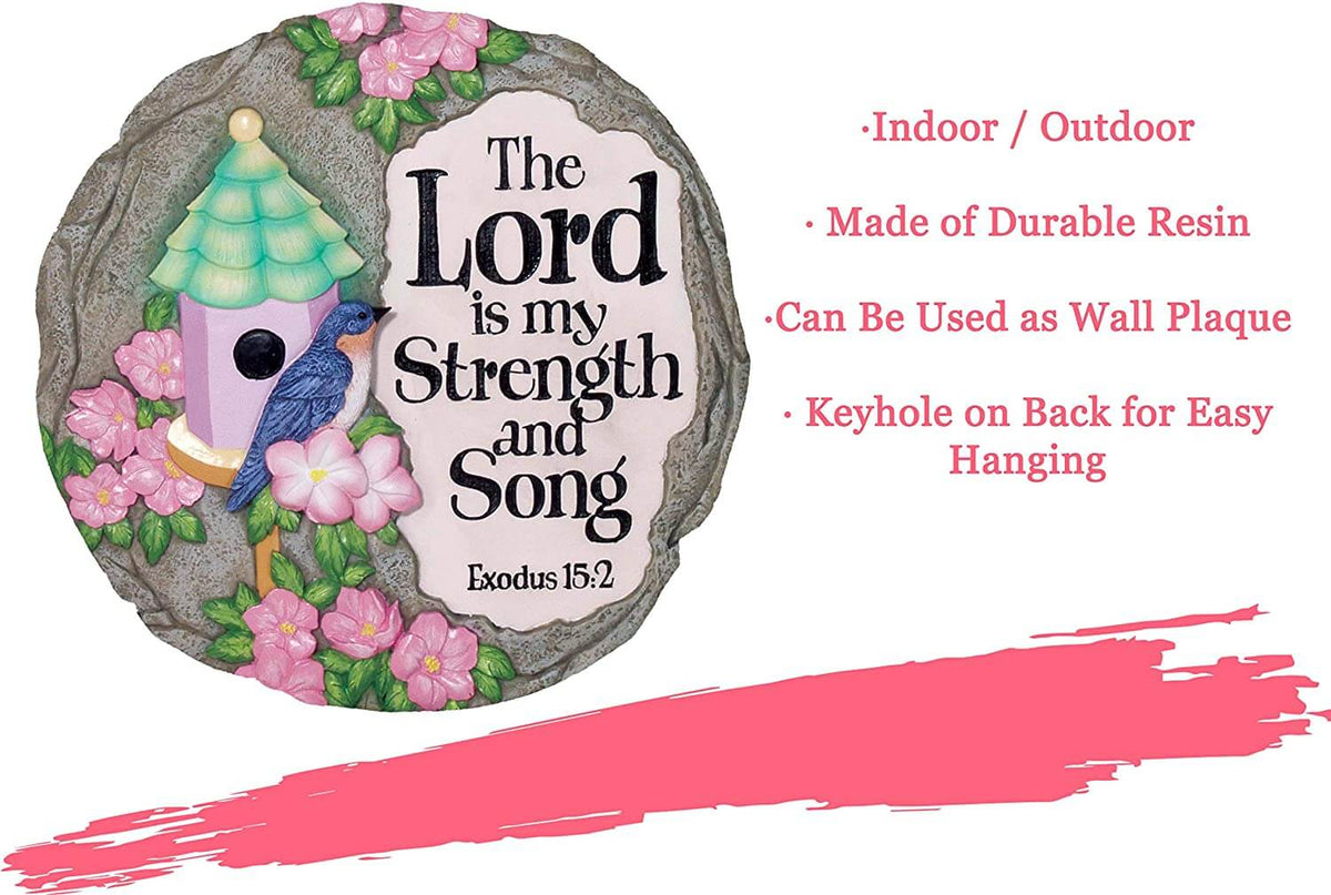 Lord is my Strength Decorative Garden Stone