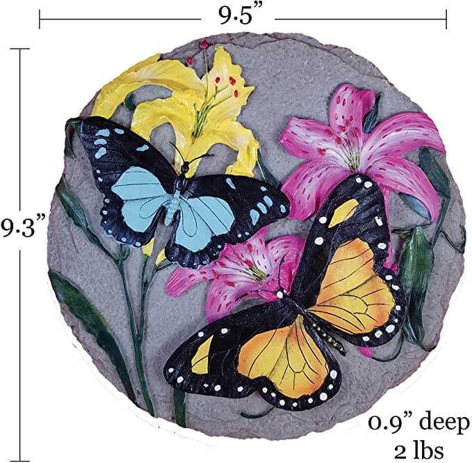 Two Butterfly Decorative Garden Stone