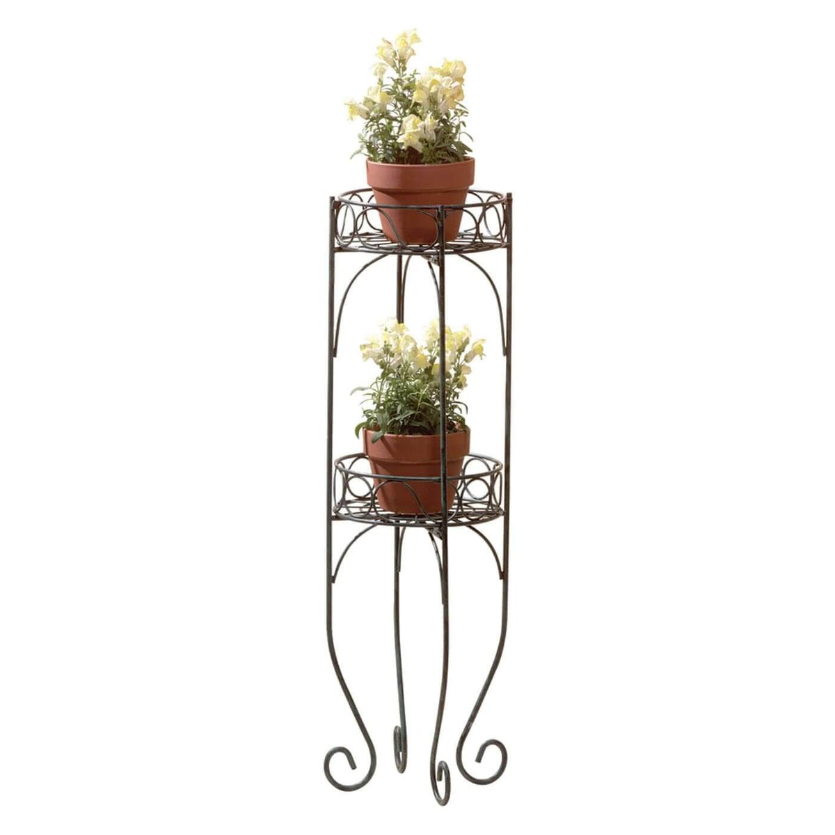 Lacy Scrolls Two-Tier Plant Stand