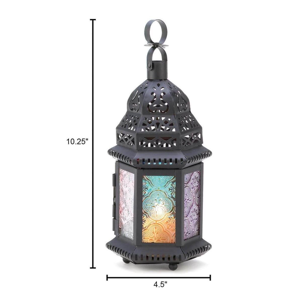 Set of 2 Colorful Candle Lanterns-The House of Awareness