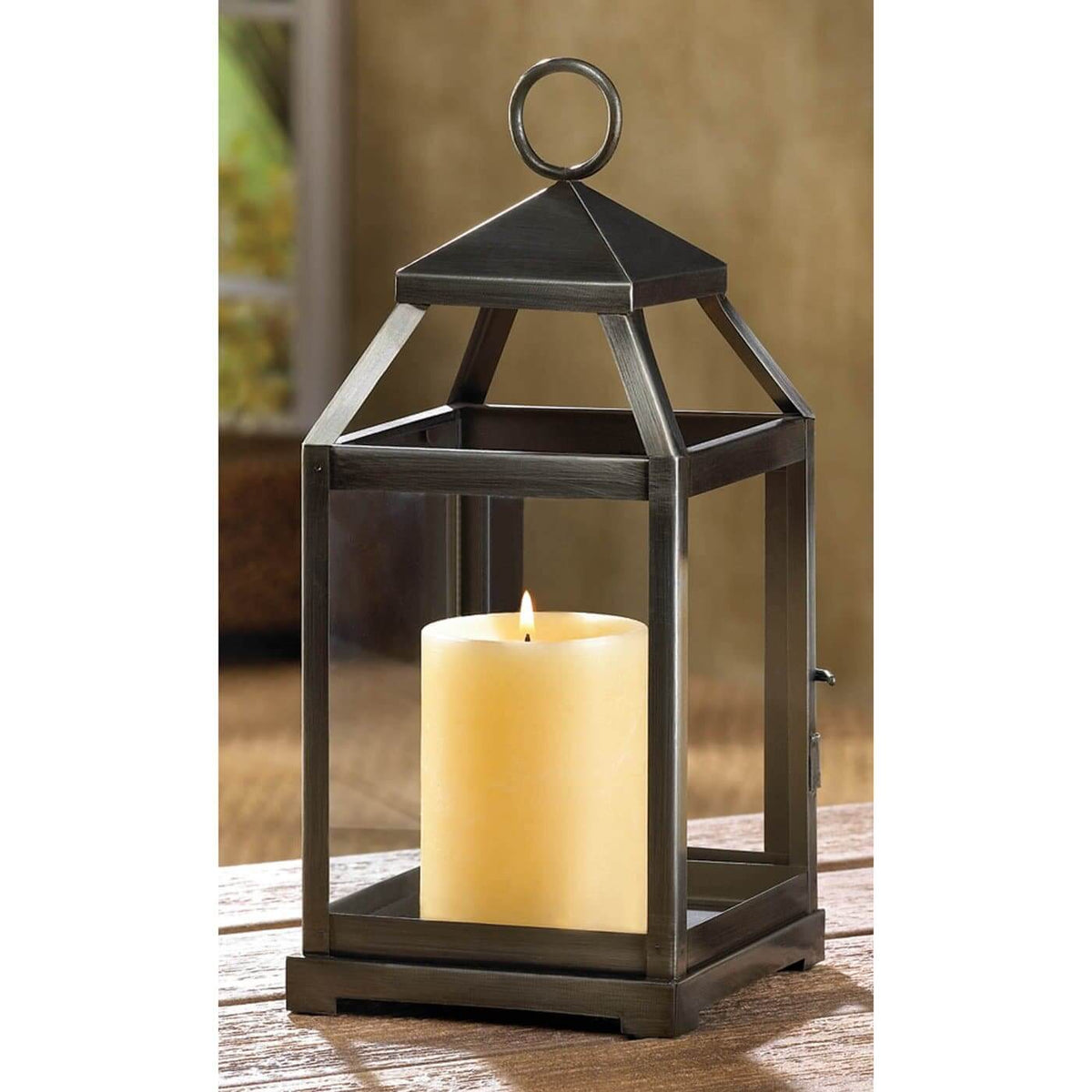 Rustic Silver Candle Lantern - The House of Awareness