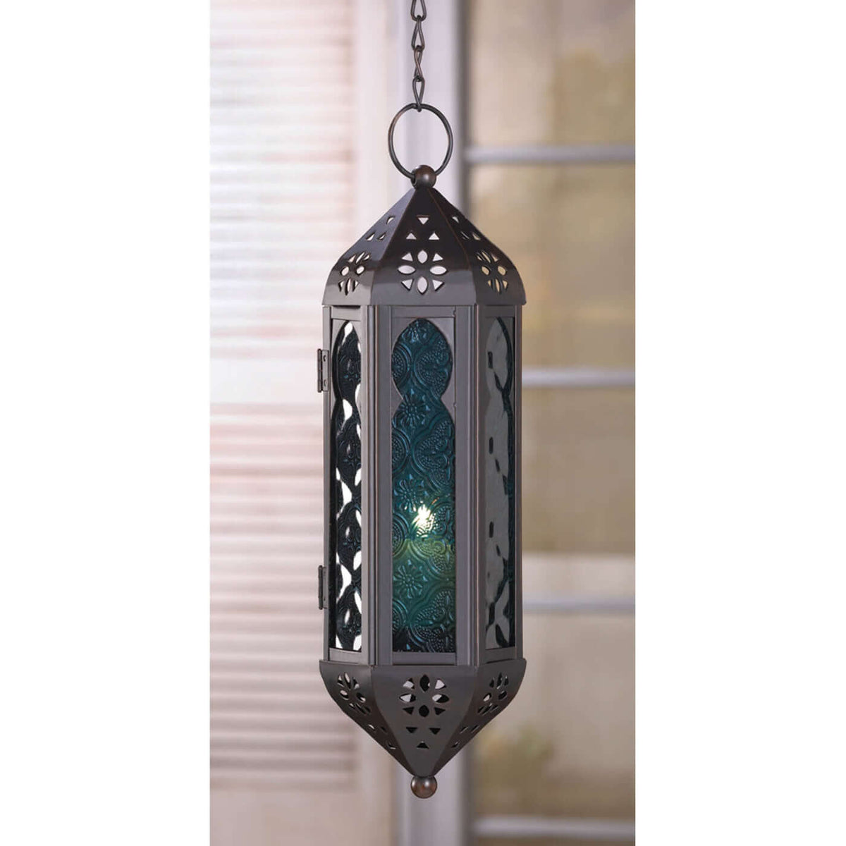 Green Serenity Hanging Candle Lamp