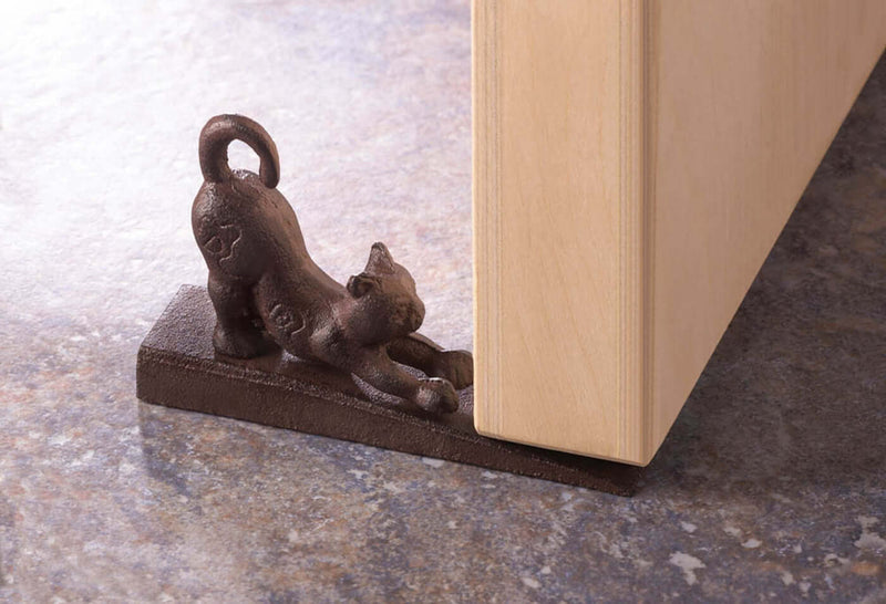 Stretching Cat Door Stopper- The House of Awareness