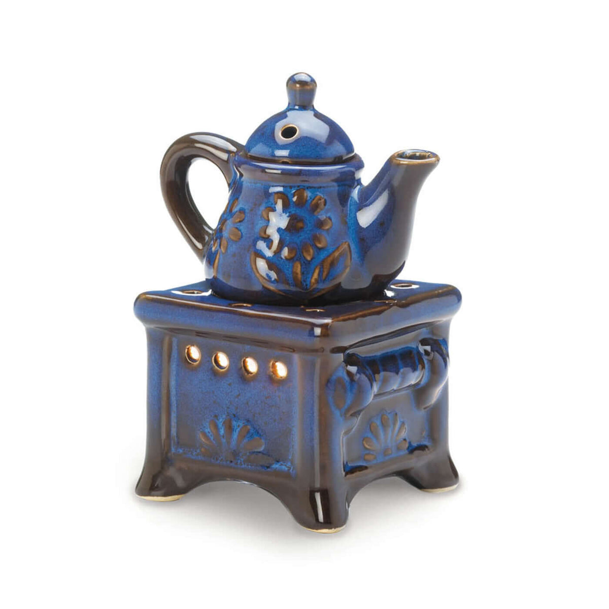  Blue Teapot Stove Oil Warmer - The House of Awareness