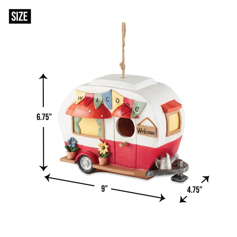 Red and White Camper Birdhouse- The House of Awareness