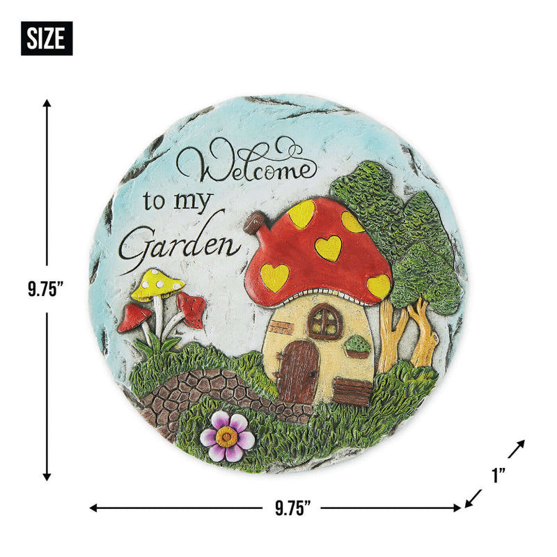 Welcome to My Garden Mushroom House Stepping Stone- The House of Awareness