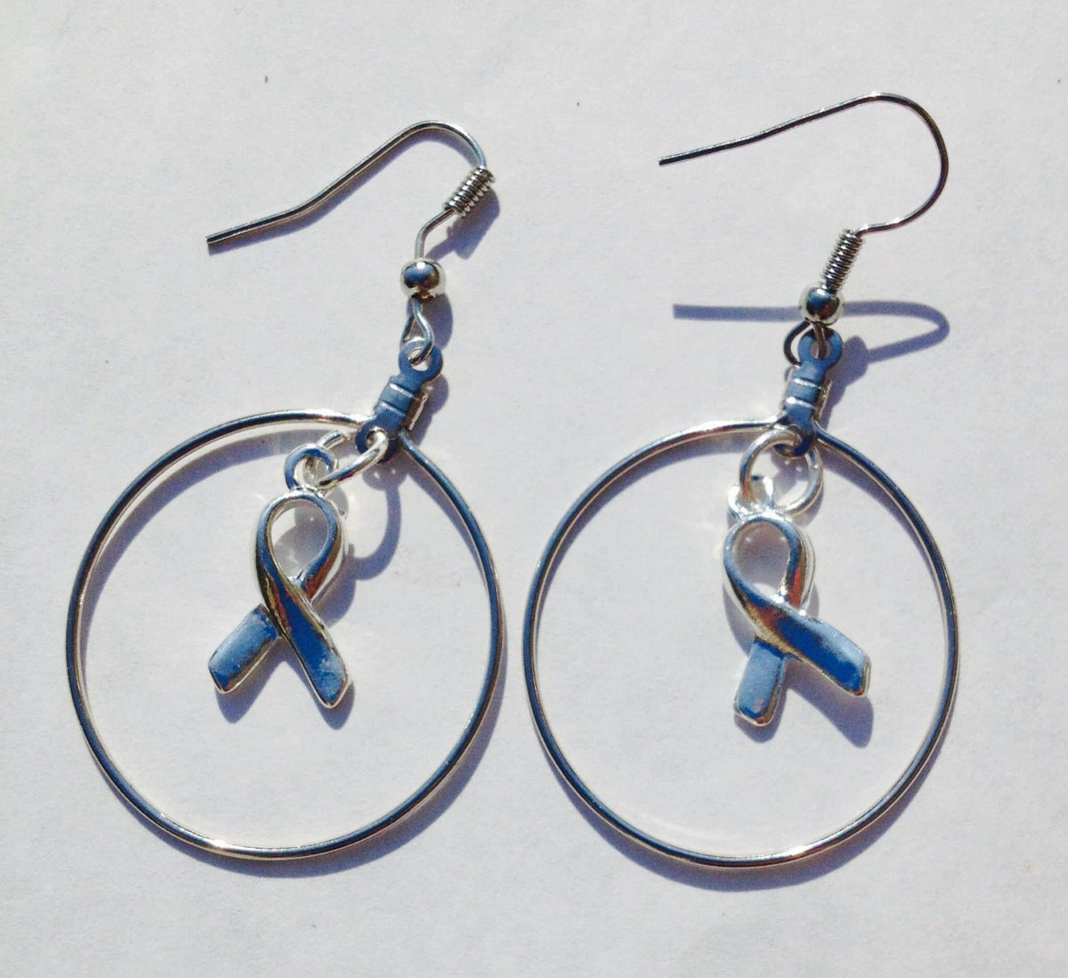 All Causes Ribbon Charm Medium Hooped Earrings - The House of Awareness