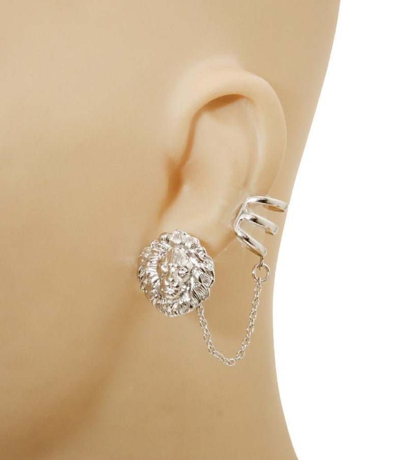 Lion Ear cuff with Matching Lion Earring - The House of Awareness