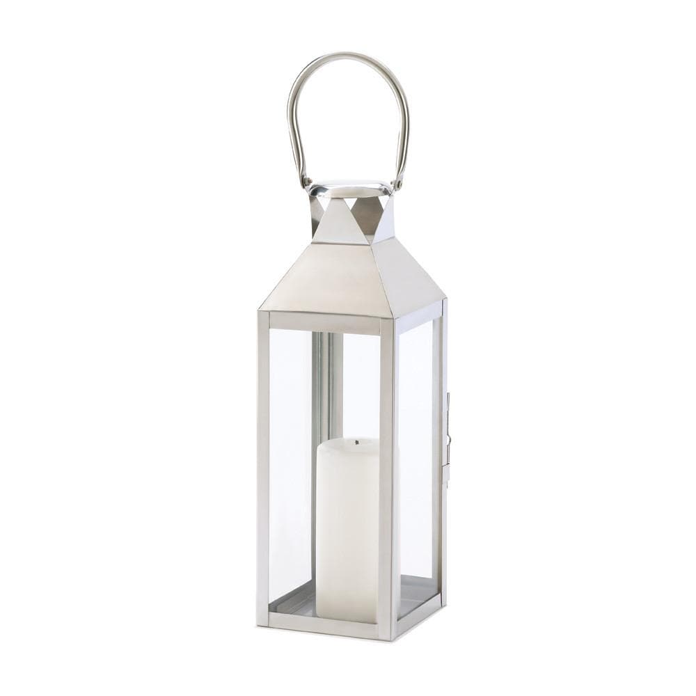 Stainless Steel Plaza Candle Lantern - The House of Awareness