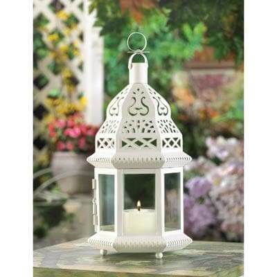 White Moroccan Lantern - The House of Awareness