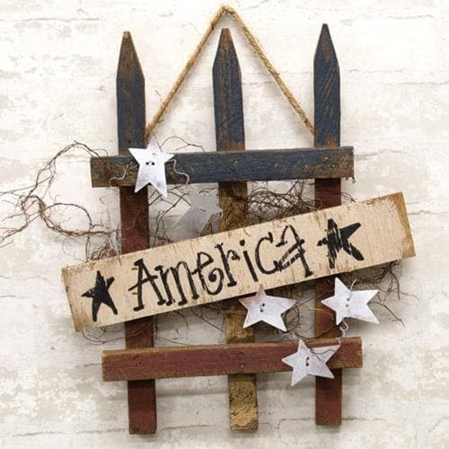 America Gate Wood Hanger - The House of Awareness