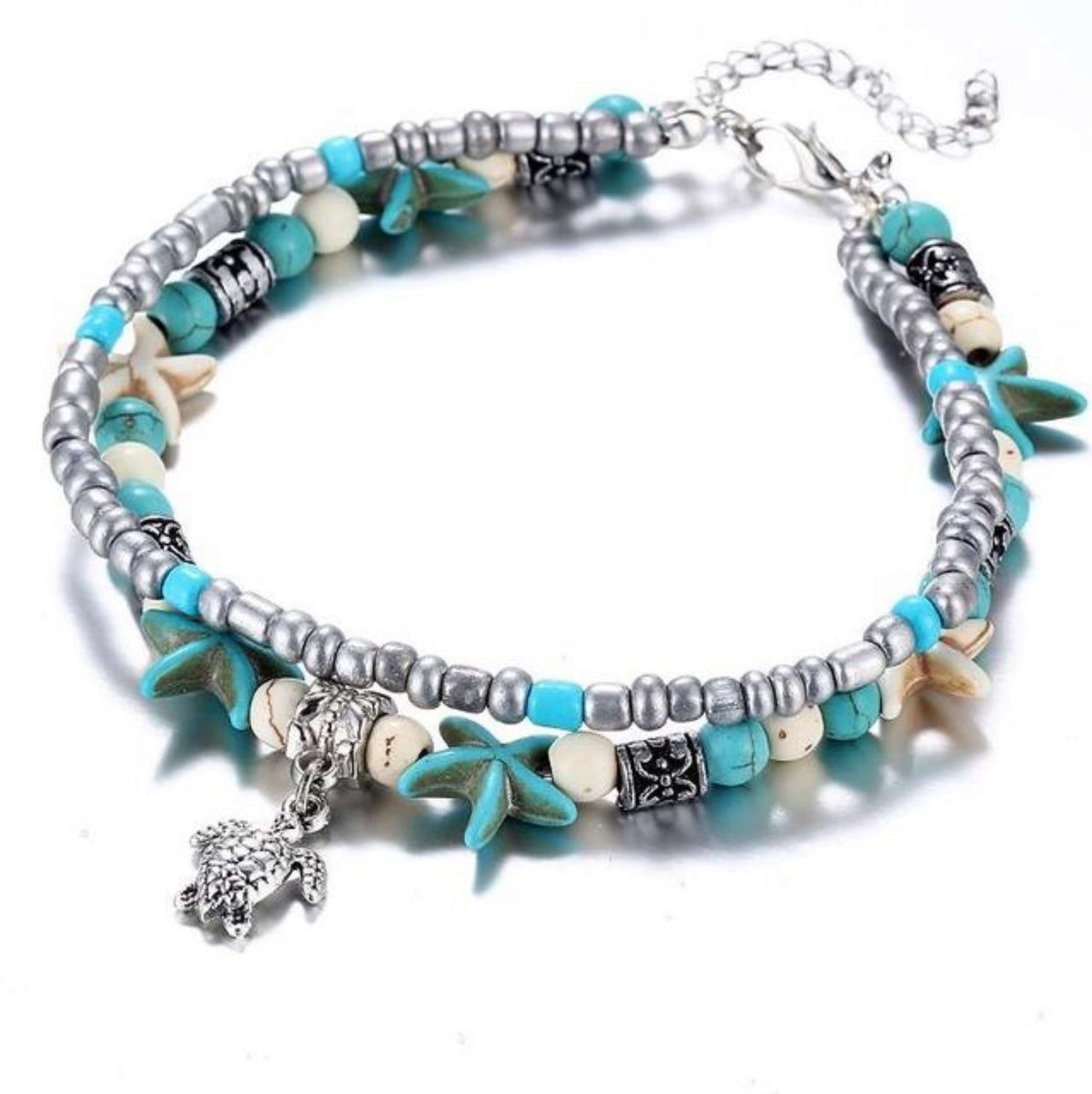 Turtle Multiple Layered Anklet- The House of Awareness