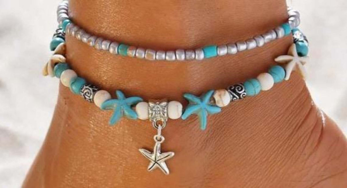 Starfish Multiple Layered Anklet