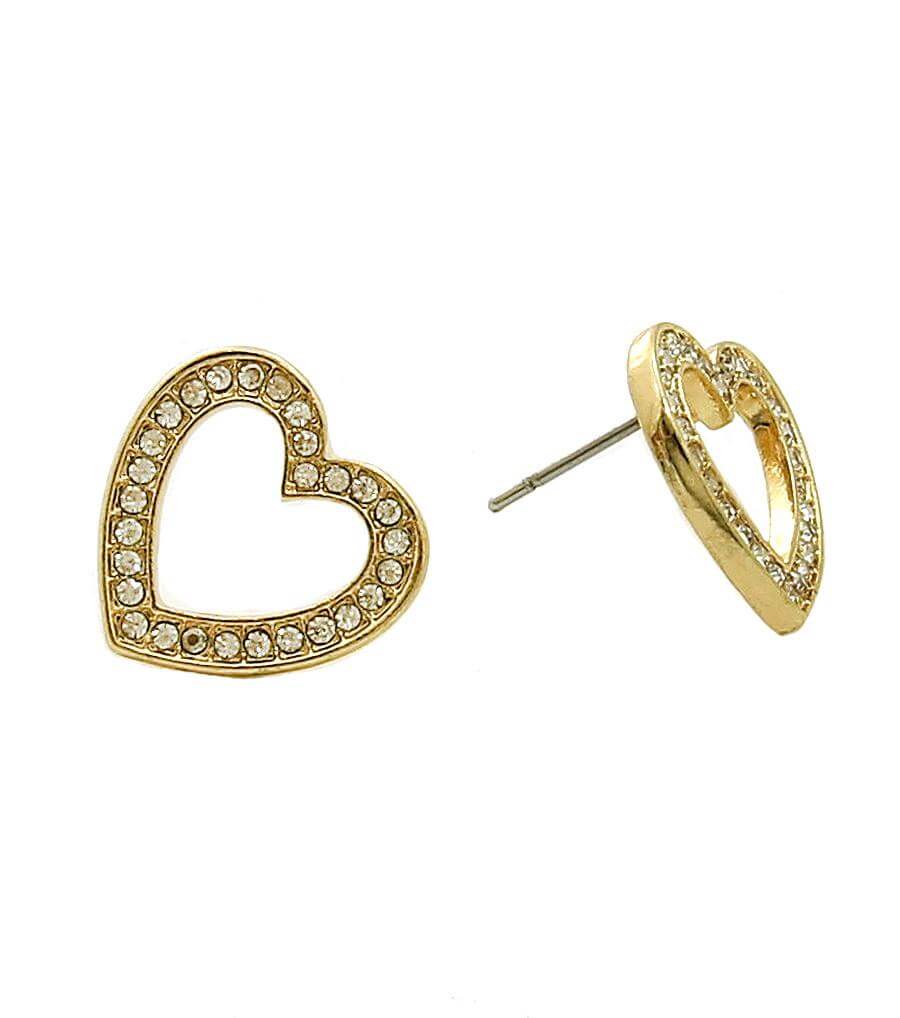 Gold Heart Stud Earrings - The House of Awareness